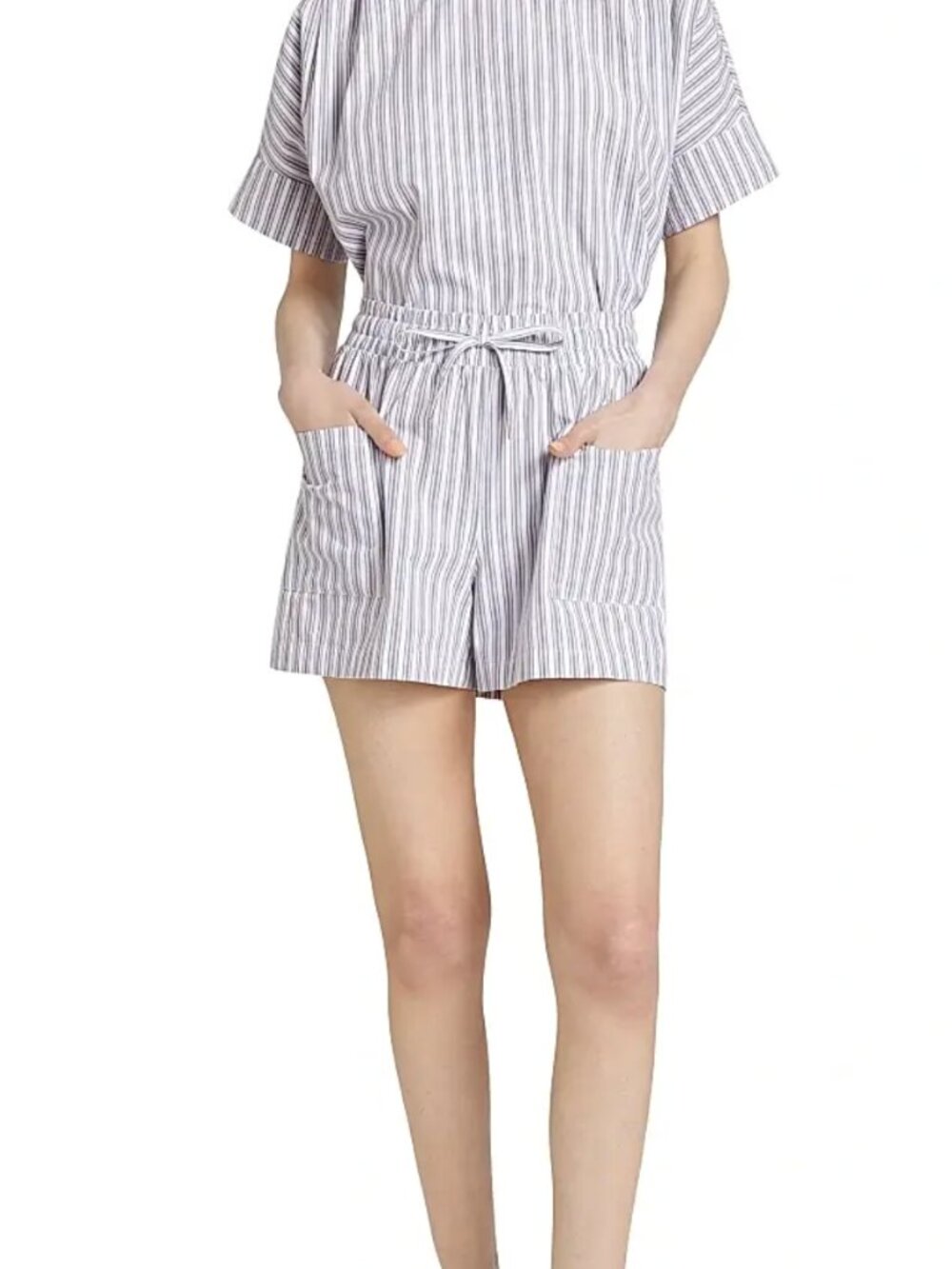 NWT Stellae Dux Soft Striped Cotton Shorts / M